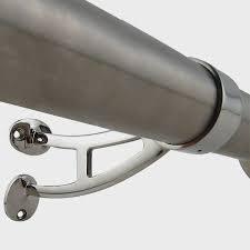 ZD Disponibile in Magazzino Nuovissimo Supporto Personalizzato in Ottone per Montaggio su Barra o Corrimano, Diametro 2 Pollici (50,8 mm), Lucidato - Product Image 4