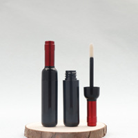 En stock: Material de embalaje de plástico para tubos de lápiz labial cosmético, estilo coreano, DIY, mini botella de vino original, 5ml