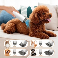 Appareil de toilettage multifonctionnel en plastique pour chiens et chats : tondeuse à poils, coupe-griffes, peigne et sèche-cheveux