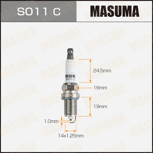 Bougie d'allumage de système de moteur automatique de S011C MASUMA pour TOYOTA COROLLA 90098-70056 90919-YZZAG - Product Image 2