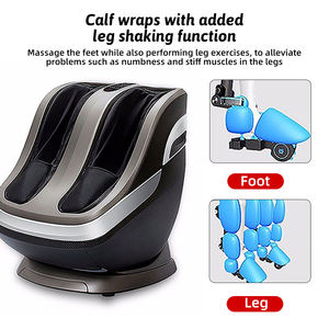 Masajeador de Pies Eléctrico Profesional con Calor y Vibración para la Circulación Sanguínea, 60W, DC24V, Negro/Rojo - Product Image 2