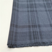 Tissu à carreaux bicolore en polyester et élasthanne, extensible et durable pour pantalons et shorts d'uniforme