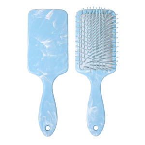 Peine de pelo para masaje del cuero cabelludo, color macarrón, estilo dulce, cepillo de pelo de tacto suave, cojín hecho de nailon cómodo - Product Image 5