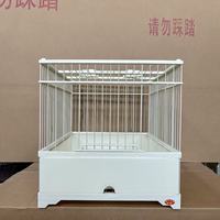 Vente en gros d'usine, nouvelles cages à oiseaux empilables en métal carrées pour perroquets, canaris, ménagères