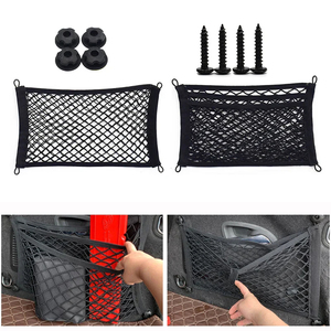 Proveedor de fábrica: Red de carga universal para almacenamiento en coche, bolsillo de malla elástico, organizador adhesivo tipo bolsa - Product Image 4