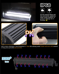 Barra de luz LED RGB 5D, 21 pulgadas, 120W, multicolor, estroboscópico, controlada por dientes azules, para todoterreno, ATV, UTV, camiones - Product Image 5