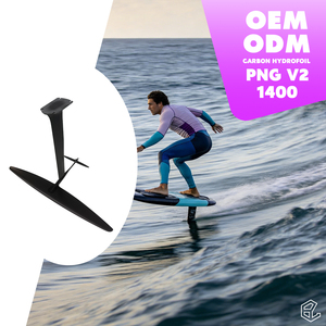 Downwind Wing Foil PNG 1400 V2 Ala de Hidroala de Carbono, Baja Velocidad de Arranque, Gran Deslizamiento, Control por Bomba, Recreación Acuática - Product Image 1