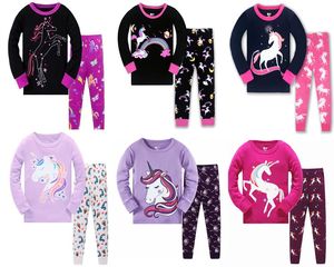 100% Cotton New Designsleeping Clothes Cartoon <strong>Pyjamas</strong> Kids Pajamas Character Sleepwear 2 Pcs Girl Cute <strong>unicorn</strong> Kids Pajamas Set - Product Image 3