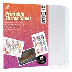 Druckbare weiße Schrumpf übertragungs blätter Film Kunststoff Inkjet Papier Wrap Heat Peintable Pvc Pet Bunte Pvc Schrumpf folie - Product Image 3