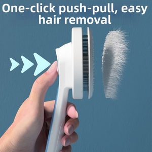 Peigne autonettoyant ergonomique pour l'élimination des poils d'animaux à poil long – Idéal pour les salons de toilettage (vente en gros) - Product Image 5