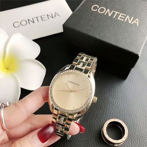 Fabricante de relojes produce relojes impermeables para mujer en oro rosa. Fábrica personaliza relojes de pulsera para mujer con correa de acero inoxidable. - Product Image 5