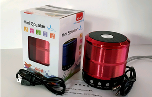 Altavoz inalámbrico de Metal con Bluetooth, Mini Subwoofer portátil con micrófono, <span class=keywords><strong>tarjeta</strong></span> TF, radio FM, AUX, MP3, reproductor de música - Product Image 4