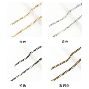 Correa de Cadena para Bolso, Chapada en Oro, 5x4x1mm, 5.5x3.5x1mm, 7x5x1.3mm, 9x6x1.5mm, Ligera, Repuesto para Bolsos Cruzados - Product Image 3