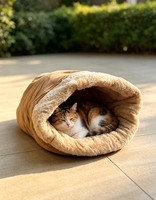 Lit pour animaux de compagnie de luxe pliable et détachable, motif animalier, extra petit à moyen, canapé-lit pour chat, confortable et luxueux