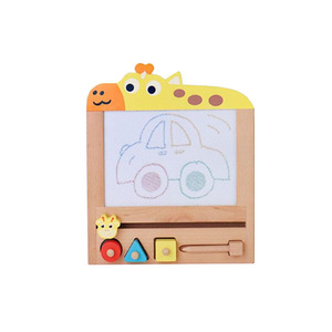 Tavolo da <span class=keywords><strong>disegno</strong></span> in legno <span class=keywords><strong>coccodrillo</strong></span> per bambini con penna timbri - Product Image 2