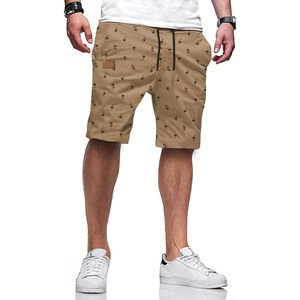 Shorts de golf en twill extensible décontractés pour hommes, en coton, avec cordon de serrage, pour l'été, taille XXS, logo tissé en polyester, short cargo - Product Image 5