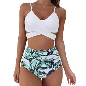 Ensemble <span class=keywords><strong>de</strong></span> bikinis taille haute pour femmes, fabricant d'usine, maillots <span class=keywords><strong>de</strong></span> <span class=keywords><strong>bain</strong></span> deux <span class=keywords><strong>pièces</strong></span> pour femmes, maillots <span class=keywords><strong>de</strong></span> <span class=keywords><strong>bain</strong></span> tendance - Product Image 3