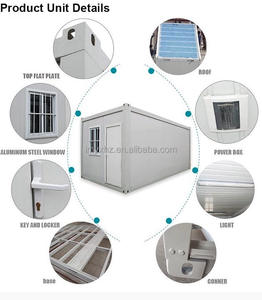 विभिन्न रंग पर्यावरण के अनुकूल लक्जरी सैंडविच पैनल कंटेनर घर 20 फीट 40 फीट 40 फीट 40 फीट पोर्टेबल कंटेनर कार्यालय बार - Product Image 6