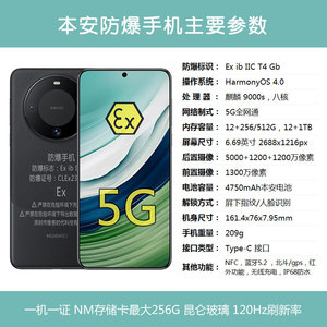 หัวเว่ย เมท 60 โปร โทรศัพท์กันระเบิด 5G สำหรับเหมืองถ่านหิน โรงงานเคมี บ่อน้ำมัน รองรับ NFC ซิมคู่ - Product Image 3