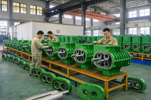 Sistema de bomba de vacío de pistón rotativo industrial JZP H300-4 con plataforma para sinterización y secado de transformadores - Product Image 5