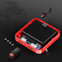 Batterie externe à charge rapide au design miroir fin 10000mAh avec affichage numérique LED, ports Micro USB et double USB