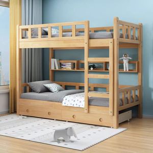 Direct de l'usine lits superposés bon marché de style simple pour <span class=keywords><strong>chambre</strong></span> <span class=keywords><strong>à</strong></span> <span class=keywords><strong>coucher</strong></span> salon école hôtel en bois de chêne massif lits superposés pour enfants adultes - Product Image 1