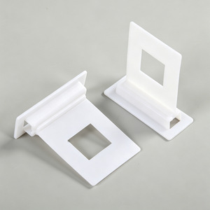 Hookei White <b>Plastic</b> Corr-a-clip Shelf Support Clips for Corrugated Cardboard Paper Shelf - Product Image 3