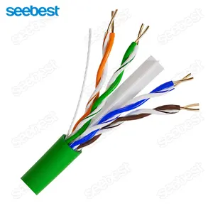 Seebest harga produsen kustom Ethernet UTP 305m tembaga murni tes konduktor Lan kabel Cat6 untuk jaringan