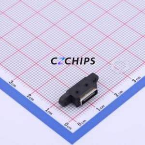 HYCW259-USBC06-730B USB Connector Through hole Component (THT) Connector Type-C Female Through Hole 6P - Product Image 1