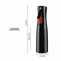 Vente en gros de flacons pulvérisateurs en PET rechargeables à brume fine continue de 80 ml, 100 ml, 180 ml pour le coiffage des cheveux, les nettoyants pour le visage, l'alcool, les cosmétiques