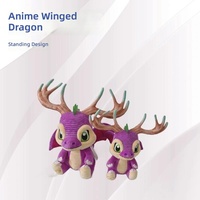 Nouvelle Peluche Unisexe de Haute Qualité, Pterosaure Anime en Position Debout, Poupée Jouet, Artisanat Personnalisable, Matière Polyester, Maternité