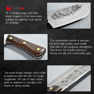Juego <span class=keywords><strong>de</strong></span> <span class=keywords><strong>cuchillos</strong></span> <span class=keywords><strong>de</strong></span> chef <span class=keywords><strong>de</strong></span> acero inoxidable forjado a mano <span class=keywords><strong>para</strong></span> cocina y barbacoa al aire libre Incluye cuchillo <span class=keywords><strong>de</strong></span> carnicero y <span class=keywords><strong>cuchillos</strong></span> <span class=keywords><strong>de</strong></span> carnicero - Product Image 4
