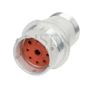 HD34-24-9PN-072 TE AMP HD30 9 Pin Male Circular Metal Wire To Board Connector With Backshell Adapter