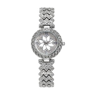 Reloj de Pulsera de Cuarzo de Lujo para Mujer con Diseño de Flor Geométrica y Diamantes, Correa con Incrustaciones de Piedras, Estilo Fashion <span class=keywords><strong>Ice</strong></span> Out - Product Image 4