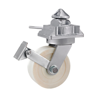 4''5''6''8''10''12'' Roulette de conteneur d'expédition Roue simple pivotante en nylon MC robuste pour roues de conteneur marin
