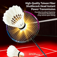 Volants de badminton professionnels hybrides en plumes de canard de classe A, à tête en liège, haute élasticité, écologiques et durables, pour l'entraînement