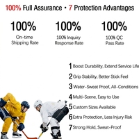 Ruban de hockey personnalisé avec impression de logo, 2,5 cm * 25 m, en tissu de coton, antidérapant, imperméable, pour équipement sportif