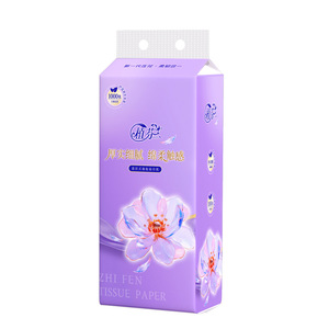 Zhifen <b>Tissue</b> <b>Paper</b> 1000 Sheets Soft Touch Household Napkins Toilet <b>Paper</b> Pack - Product Image 4