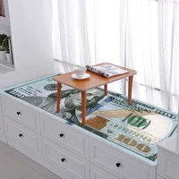 Tapis moderne en 3D dollar américain Design créatif de billets de banque Tapis de porte d'entrée résistant aux taches pour la cuisine Tapis de pied de salle de bain