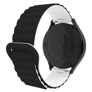 Bracelet de montre en silicone bicolore avec boucle magnétique respirante universelle 20/22 mm compatible avec les montres Samsung et Huawei - Product Image 6