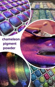 Pigment optique à changement de couleur, poudre chromée, peinture cosmétique, encre, pigment pour ongles, caméléon - Product Image 5