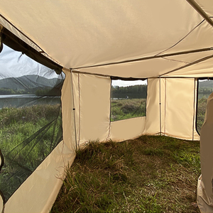 <span class=keywords><strong>HOTO</strong></span> 270 Auvent latéral imperméable et coupe-vent, annexe murale pour camping extérieur, tente de camping-car avec fenêtre - Product Image 1