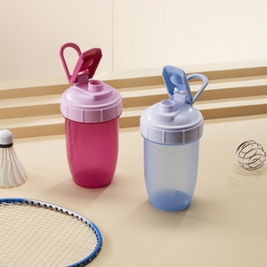 בקבוק שייק לחדר כושר, עמיד בפני דליפות, ללא BPA, עשוי פלסטיק, עם מכסה מדורג, 500 מיליליטר, בטוח לשימוש במדיח כלים וניתן לשימוש חוזר. - Product Image 3