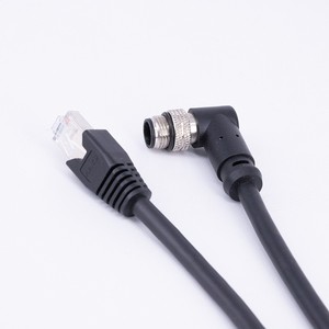 Endüstriyel ağ kablosu a-tipi uyumlu 90 derece dirsek sekiz çekirdekli RJ45 PVC yalıtımlı bakır endüstriyel kablo demeti - Product Image 5