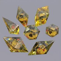 Dungeons and Dragons COC - Jeu de dés polyédriques en résine gravés, multi-facettes, de luxe, 7 pièces pour les jeux de table DND