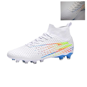 Huan Bo - Tacos de Fútbol Ligeros de Alta Calidad para Niños y Jóvenes, Estilos Listos para Usar, Tallas 35-45, Parte Superior de PU, Entresuela de TPU, Envío Inmediato - Product Image 1