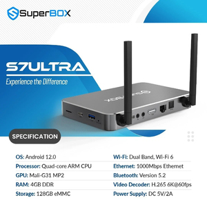 กล่องรับสัญญาณทีวีอัจฉริยะ Hot Sale Super-Box S7 ultra ระบบ Android 12 ประสิทธิภาพสูง สำหรับความบันเทิงภายในบ้าน - Product Image 6