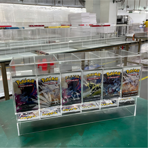 Dispensador de Cartas Apilables de Vidrio Antioxidante Personalizado, con 6 Ranuras, para Exhibición de Cartas Coleccionables TCG - Product Image 4