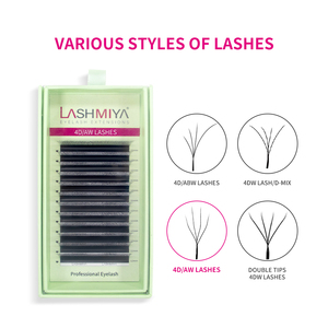 Kit Ciglia Fai-da-te in Capelli Sintetici All'ingrosso, Volume Russo, Finto Visone, Naturali, Lunghe, Applicazione Facile, Cruelty-Free, Vegane, 4D W - Product Image 3