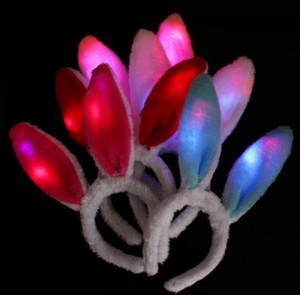 HOVANCI pâques enfants oreilles de lapin bandeau Animal fête décoration robe en peluche Costume oreilles de lapin bandeaux de cheveux - Product Image 4